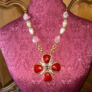 Vintage Designer Gerard Yoska Statement Necklace